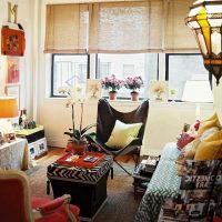 intérieur lumineux de l'appartement en photo de style grunge