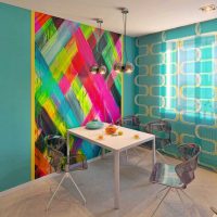 décor insolite de l'appartement dans le style de la photo d'avant-garde