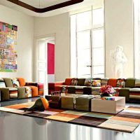 belle conception de la salle dans le style de l'image avant-gardiste
