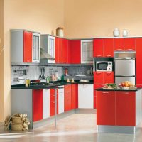 combinaison de rouge avec d'autres couleurs dans le décor du couloir photo