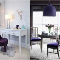combinaison de lilas dans le décor du salon photo
