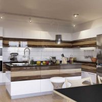 style lumineux de la cuisine de luxe en photo de style art déco