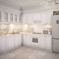 intérieur sombre de la cuisine de luxe dans l'image de style moderne