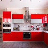 intérieur lumineux de la cuisine de luxe en photo de style moderne