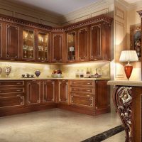 beau décor de cuisine de luxe dans le style d'une photo classique