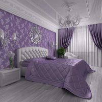 intérieur de cuisine clair en photo violet
