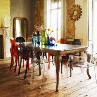 beau style de cuisine dans le style de boho photo