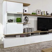 mobilier blanc lumineux à l'intérieur de la photo de l'appartement