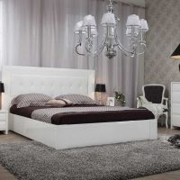 mobilier blanc clair dans le décor de la photo de l'appartement