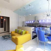 salon lumineux en photo de style moderne