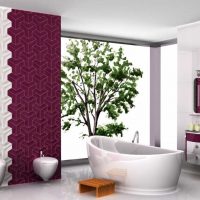 Couleur bordeaux saturée à l'intérieur de la cuisine