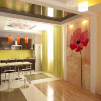 design lumineux de cuisine de luxe en photo de style moderne