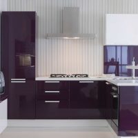 Interior de cocina moderna en imagen de tinte púrpura