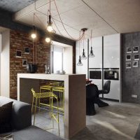 belle conception de couloir de style loft