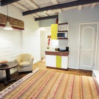 beau couloir intérieur en style boho photo