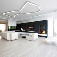 intérieur inhabituel de l'appartement dans le style de l'image avant-gardiste