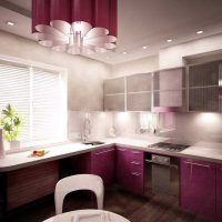 beau style de cuisine de luxe dans le style de photo classique