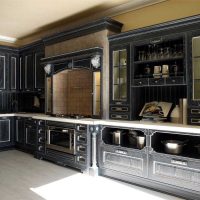 décor lumineux de cuisine de luxe dans le style de photo art déco
