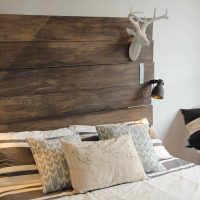 version bricolage d'un décor de chambre chic avec une photo d'arbre
