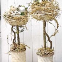 l'idée de la décoration originale de la salle avec un arbre faites-le vous même