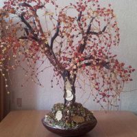 version de bricolage de la décoration de la chambre originale avec une image d'arbre