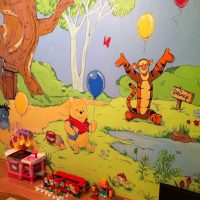 idée d’un décor lumineux pour une photo d’enfant