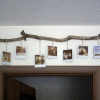 version bricolage d'une belle décoration de la salle avec une photo d'arbre