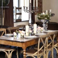 belle image de décor de cuisine rustique