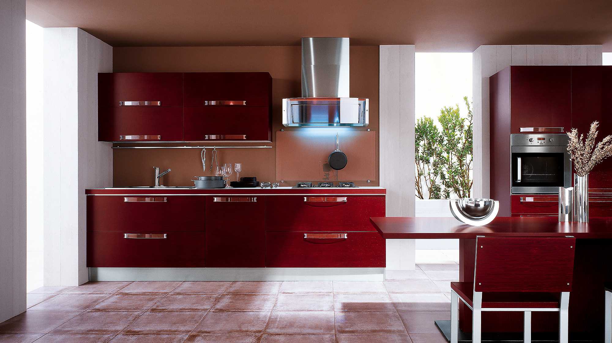 combinaison de couleurs claires à l'intérieur de la cuisine