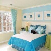 combinaison de couleurs claires dans la photo intérieure de la chambre