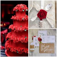 belle décoration de la salle avec des matériaux improvisés pour la Saint-Valentin photo