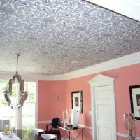 décoration de plafond lumineux avec accessoires photo