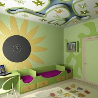 décoration de plafond avec lumière supplémentaire