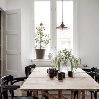 conception de chambre lumineuse en photo de style rustique