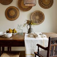 décor de salon classique dans l'image de style rustique