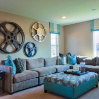 bel appartement design en image couleur bleu