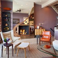 appartement design lumineux dans une photo de style moderne