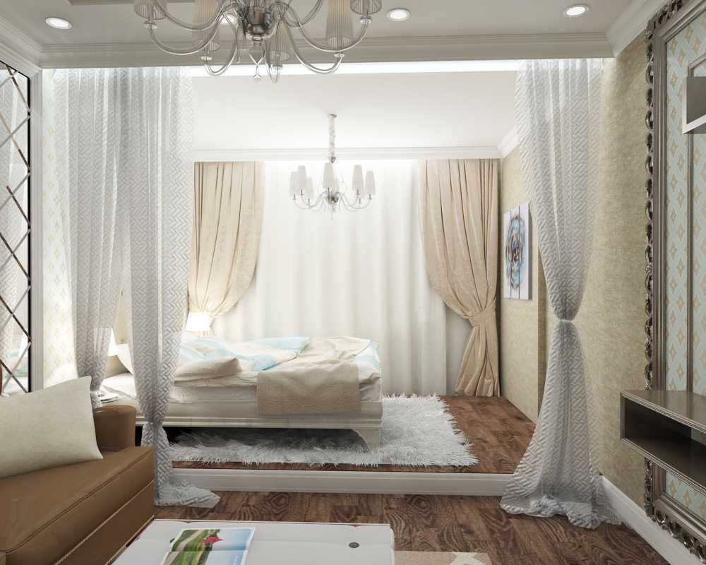 estilo original de dormitorio y sala de estar en una habitación