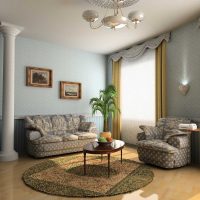 intérieur lumineux de la maison en photo de style moderne