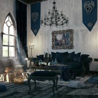 photo de façade de chambre à coucher gothique moderne