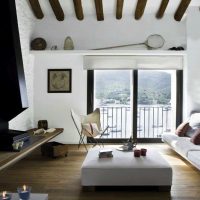 chambre de style lumineux dans l'image de style grec