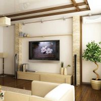 pierre flexible et brillante à l'intérieur de l'appartement photo