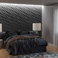 intérieur de la chambre d'origine avec photo des panneaux muraux