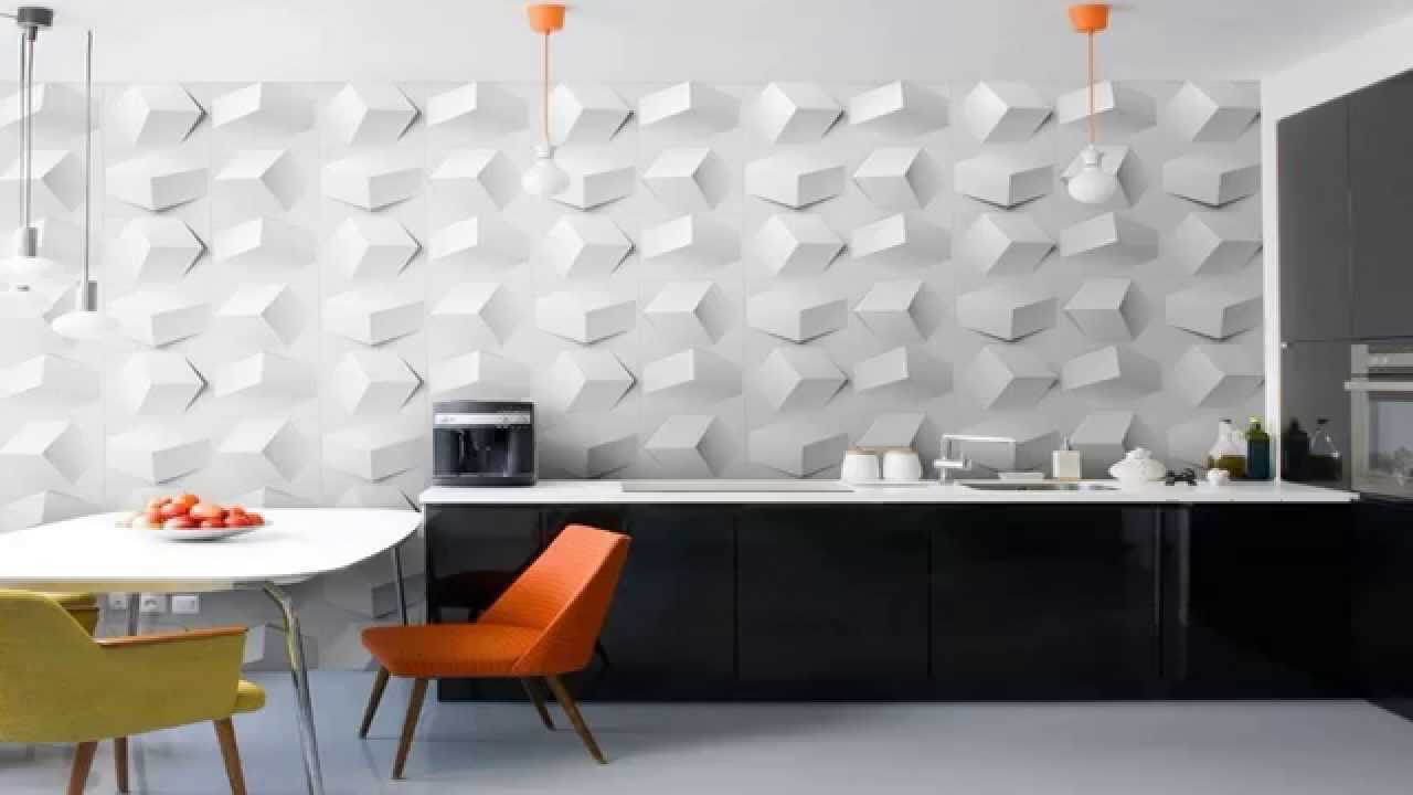 beau design de la pièce avec des panneaux muraux