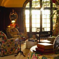 conception de la chambre lumineuse dans l'image de style vintage