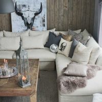 Appartement au design classique dans une photo de style rustique