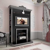Foto de decoración de dormitorio victoriano oscuro