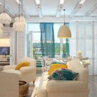 chambre de style lumineux en photo de style grec