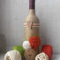 belle décoration de bouteille pour l'intérieur de l'appartement photo