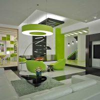 décor de salon lumineux dans l'image de style moderne